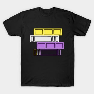 Nonbinary Book Pride Stack T-Shirt